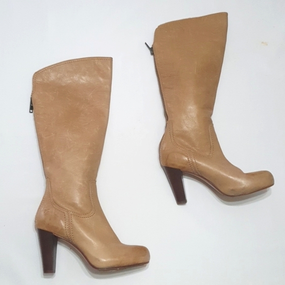 Frye Miranda Zip Back Putnam Ivory Boots - Picture 5 of 11